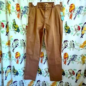 Coldwater Creek Hidden-Stretch Chinos Saddle  Size 8 NWT